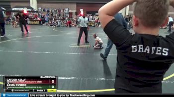 41 lbs Quarterfinals (8 Team) - Cayden Kelly, Contenders Wrestling Academy Green vs Kasen Morris, Contenders Wrestling Academy Blue