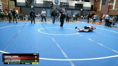 89-96 lbs Round 1 - Samuel Ewing, Morgan Wrestling Club vs Justin Dennison, Charger Wrestling Club