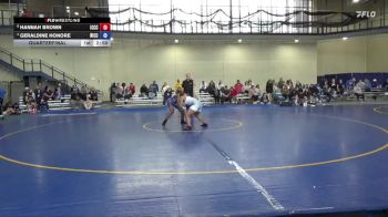 145 lbs Quarterfinal - Geraldine Honore, North Iowa Area CC vs Hannah Brown, Iowa Central Community College