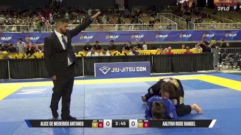 Alice De Medeiros Antunes vs Aaliyah Rose Rangel 2026 Pan Kids Jiu-Jitsu IBJJF Championship