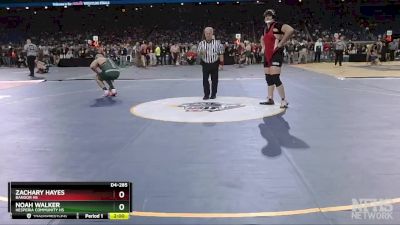 D4-285 lbs Quarterfinal - Zachary Hayes, Bangor HS vs Noah Walker, Hesperia Community HS