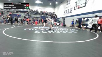 135 lbs Consolation - Linley Martin, Coweta vs Ohara Callahan, Tulsa Hale