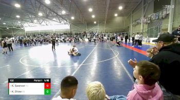 102 lbs 3rd Place Match - Kc Spencer, Canyon View vs Korbyn Shaw, Declo Stingers