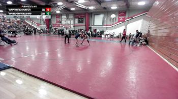 125 lbs Cons. Round 7 - Baileigh Williams, Centennial vs SAPPHIRE SHAFER, Colony