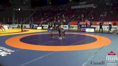 60kg Cons. Round 2 - Yuel Kebrom, Saskatoon Jr Huskies vs Elijah Carreiro, K-Bay