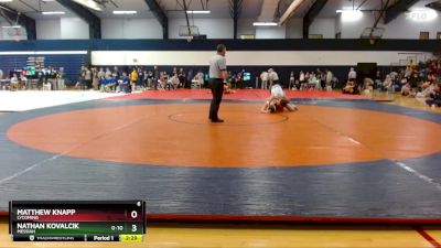 184 lbs Cons. Round 1 - Nathan Kovalcik, Messiah vs Matthew Knapp, Lycoming