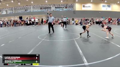 60 lbs Round 1 - Rowan Corrales, Rough House vs Lucas Schuman, Mat Assassins Red