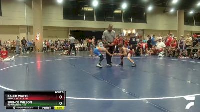 80 lbs Champ Round 1 (16 Team) - Spence Wilson, BS Wrestling vs Kaleb Watts, Patriot WC Blue