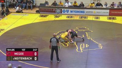 184 lbs Eddie Neitenbach, Wyoming vs Isaac McGee, Western Wyoming College