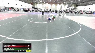 126 lbs Cons. Round 4 - Christian Abbitt, Little Axe vs Jet Millison, Basehor-Linwood HS