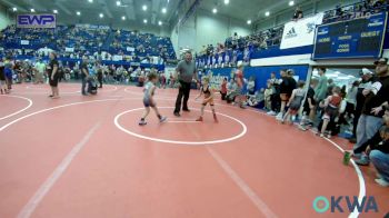 43-46 lbs Semifinal - Bronc Seeley, Cushing vs Nash Leisinger, Choctaw Ironman Youth Wrestling