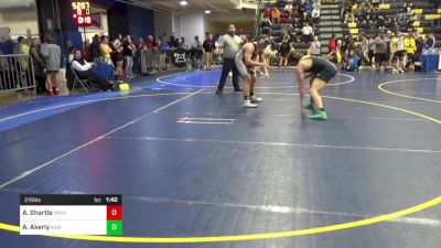 215 lbs Round Of 16 - Aaron Shartle, Saegertown vs Alex Akerly, Kiski Area