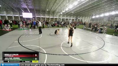 95 lbs Quarterfinal - Brielle Childs, Champions WC vs Jaylynn Jensen, Aviator Wrestling Academy