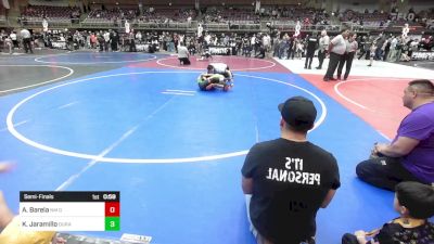 74 lbs Semifinal - Andy Barela, NM Gold vs Karson Jaramillo, Duran Elite