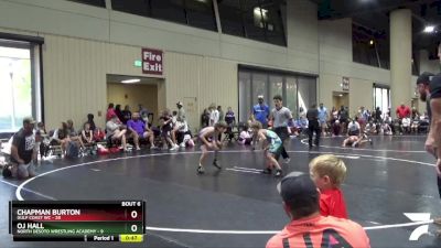 80 lbs Round 1 (16 Team) - OJ Hall, North Desoto Wrestling Academy vs Chapman Burton, Gulf Coast WC