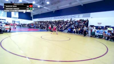157 lbs Champ. Round 1 - Marcos Nava, Barstow vs Anthony Peraza, Warren