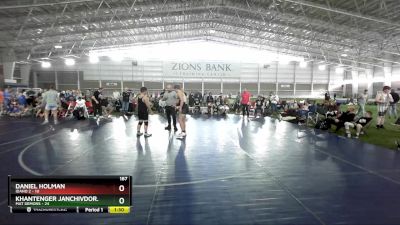 187 lbs Round 3 (4 Team) - Daniel Holman, Idaho 2 vs Khantenger Janchivdorj, Mat Demons