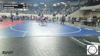 108 lbs Consi Of 32 #2 - Audrianna Beavers, Yukon MS Girls vs Eden Sanders, Pawnee