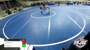 90 lbs Quarterfinal - Landon Schulte, Purler Wrestling, Inc vs Mac Boso, Choctaw Ironman Youth Wrestling