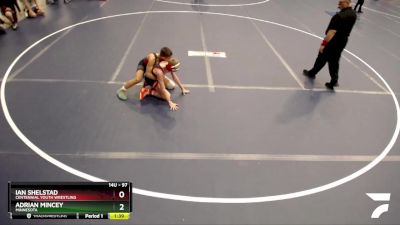 97 lbs Champ. Round 2 - Adrian Mincey, Minnesota vs Ian Shelstad, Centennial Youth Wrestling