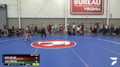 97 lbs Cons. Round 3 - Cash Keeler, Willie Walters Wrestling Club vs Jack Miller, Great Bridge Wrestling Club