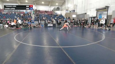 106 lbs Champ. Rd Of 32 - Teagan Luna, Beaver Dam Wrestling Club vs Aaden Lopez, Daniel Cormier Wrestling Academy