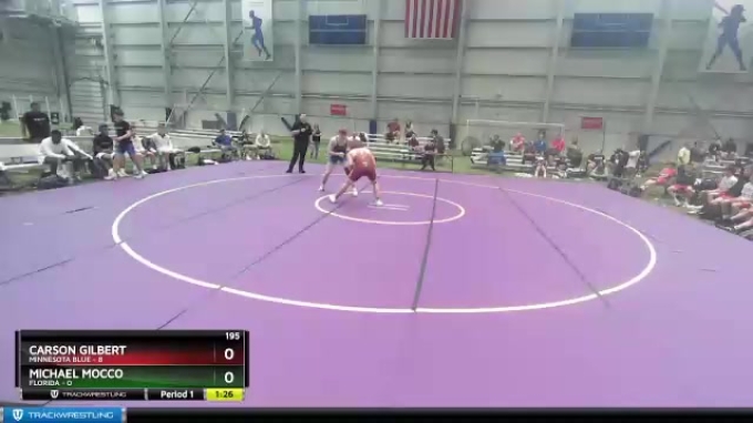 195 lbs Placement Matches (8 Team) - Carson Gilbert, Minnesota Blue vs ...