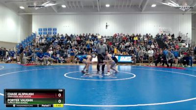 126 lbs Semifinal - Porter Vaughn, Tupelo High School vs Chase Alspaugh, Vancleave High School