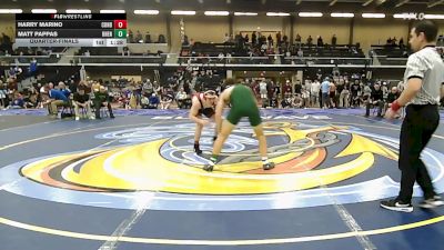 165 lbs Quarterfinal - Harry Marino, Conard vs Matt Pappas, Bishop Hendricken