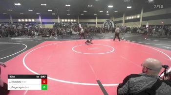 43 lbs Round Of 32 - Jesse Morales, Wolfpack WC vs Jraexyn Pagaragan, Pride WC