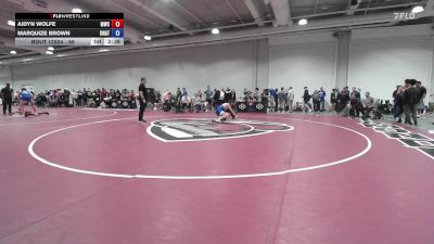 86 lbs Cons. Round 1 - Aidyn Wolfe, Mustang Wrestling Club vs Marquize Brown, Unattached