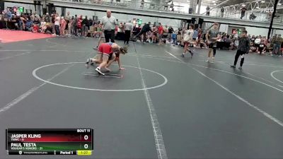 92 lbs Round 4 (6 Team) - Paul Testa, Vougar`s Honors vs Jasper Kling, TNWC