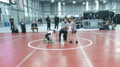 56.6-59 lbs Champ. Round 1 - Hannah Whitman, Coeur D'alene Tribal Warriors Wrestling Club vs Paxton Zionskowski, No Limits Wrestling Club