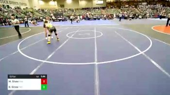 127 lbs Semifinal - Makenzie Shaw, Swamp Monsters vs Brinlee Gines, Fremont Wrestling Club