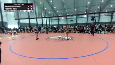 16U Boys FS - 132 lbs Cons. Round 7 - Gabriel Champagne, CA vs Connor Crum, WA