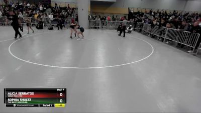 110 lbs Semifinal - Alicia Serratos, Wolf Pack WC vs Sophia Shultz, The Best Wrestler