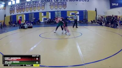 285 lbs Quarterfinal - Cody Anderson, Strawberry Crest vs William Beren, Plant City