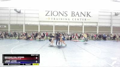 120 lbs Cons. Round 2 - BrookeLynn Speers, Stallions Wrestling Club vs Libbie Locke, Wasatch Wrestling Club