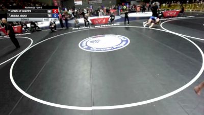 125 lbs Semis - Kenslie Watts, Reign Wrestling Club vs Zeeba Jeddi, Tracy Wrestling Club
