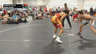 157 lbs Round 1 (4 Team) - Hamza Sayeed, Level Up Black vs Kameron Dotson, RWA Blue