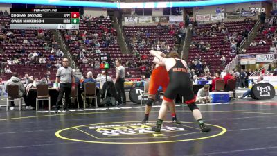 285 lbs Consi 3 - Eoghan Savage, Upper Dauphin vs Owen Nickerson, Corry