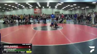 84 lbs Cons. Round 4 - Weston Elliott, Smithfield Wrestling vs Jebriel ElBardicy, Scanlan Wrestling Academy