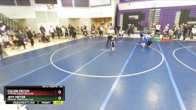 38 lbs 1st Place Match - Calvin McCoy, Charger Wrestling Club vs Jett Meyer, Fremont Wrestling Club