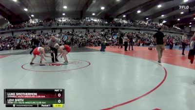 90 lbs Champ. Round 1 - Levi Smith, Webb City Youth Wrestling Club-AAA vs Luke Smothermon, Hannibal Youth Wrestling Club-AAA