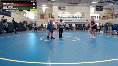 285 lbs Quarterfinals (8 Team) - Jude Beers, Northeast Oklahoma vs Ray Griffin, North Idaho College