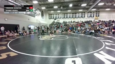 135 lbs Champ. Round 1 - Freedom Johnston, Thunder Basin High School vs Sydney Rozell, Moorcroft