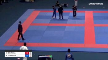 ANA SANTANA vs ANA FERREIRA 2018 Abu Dhabi Grand Slam Rio De Janeiro