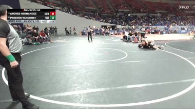 6A Boys 190 lbs Semifinal - Preston Vandehey, Forest Grove Boys vs Andres Hernandez, Sherwood Boys