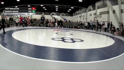 90 lbs Quarterfinals (8 Team) - Troy Migliaccio, Ruthless Wrestling Club vs Barrett Braun, Team 922