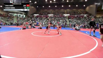 82 lbs 3rd Place Match - Cole Jones, Honey Badger Wrestling Club vs Logan Hanna, Team Conquer Wrestling